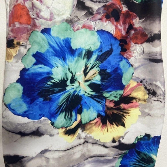 Philosophy Scuba Large Bloom Multicolor Floral Sheath Dress S - Picture 3 of 8